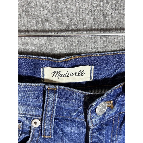 Madewell Rigid Skinny Cutoff Jean Shorts Womens Size‎ 23 Distressed Blue Denim - Picture 3 of 13